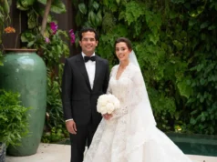 Omar Fernández y Alexia Rubio unen sus vidas en matrimonio religioso en la Ciudad Colonial