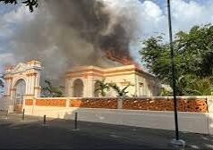 Incendio afecta la histórica Logia Restauración No. 11 en Puerto Plata