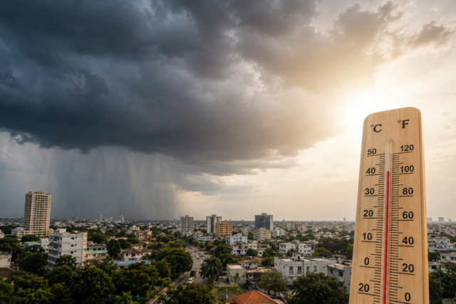 Domingo con calor sofocante y aguaceros en varias provincias por incidencia de una vaguada