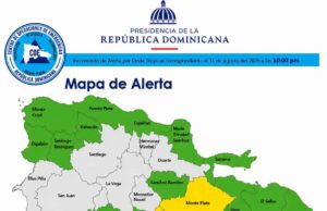 COE coloca 21 demarcaciones en alerta por lluvias